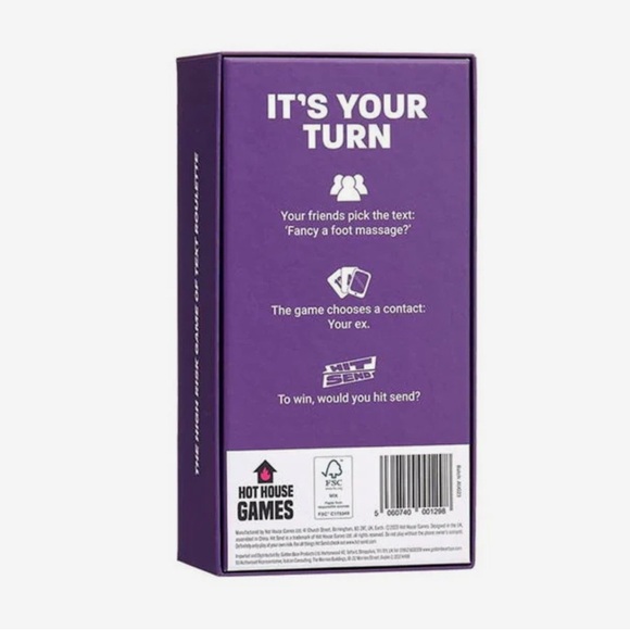 Hit SendThe Adult High Risk Game of Texting Roulette NWT - Picture 2 of 3